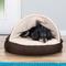 Show in main carousel: FurHaven Faux Sheepskin Snuggery Gel Top Cat & Dog Bed with Removable Cover, Espresso, 26-in slide 1 of 10