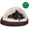 Show in main carousel: FurHaven Faux Sheepskin Snuggery Gel Top Cat & Dog Bed with Removable Cover, Espresso, 26-in slide 4 of 10