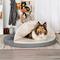 Show in main carousel: FurHaven Faux Sheepskin Snuggery Gel Top Cat & Dog Bed with Removable Cover, Gray, 44-in slide 1 of 10