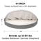 Show in main carousel: FurHaven Faux Sheepskin Snuggery Gel Top Cat & Dog Bed with Removable Cover, Gray, 44-in slide 2 of 10