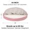 Show in main carousel: FurHaven Faux Sheepskin Snuggery Gel Top Cat & Dog Bed with Removable Cover, Pink, 44-in slide 2 of 10