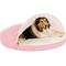 Show in main carousel: FurHaven Faux Sheepskin Snuggery Gel Top Cat & Dog Bed with Removable Cover, Pink, 44-in slide 3 of 10