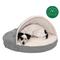 Show in main carousel: FurHaven Faux Sheepskin Snuggery Orthopedic Cat & Dog Bed with Removable Cover, Gray, 26-in slide 4 of 11