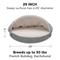 Show in main carousel: FurHaven Faux Sheepskin Snuggery Orthopedic Cat & Dog Bed with Removable Cover, Gray, 26-in slide 5 of 11