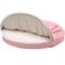 Show in main carousel: FurHaven Faux Sheepskin Snuggery Orthopedic Cat & Dog Bed with Removable Cover, Pink, 44-in slide 3 of 11
