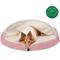 Show in main carousel: FurHaven Faux Sheepskin Snuggery Orthopedic Cat & Dog Bed with Removable Cover, Pink, 44-in slide 4 of 11