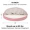 Show in main carousel: FurHaven Faux Sheepskin Snuggery Orthopedic Cat & Dog Bed with Removable Cover, Pink, 44-in slide 5 of 11