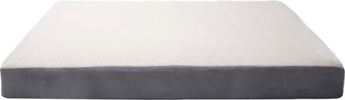 Show full view: FurHaven Faux Sheepskin & Suede Deluxe Orthopedic Cat & Dog Bed with Removable Cover, Gray, Jumbo Plus  slide 3 of 11