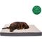 Show in main carousel: FurHaven Faux Sheepskin & Suede Deluxe Orthopedic Cat & Dog Bed with Removable Cover, Gray, Jumbo Plus  slide 4 of 11