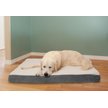 Show in main carousel: FurHaven Faux Sheepskin & Suede Deluxe Orthopedic Cat & Dog Bed with Removable Cover, Gray, Jumbo slide 1 of 11