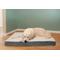 Show in main carousel: FurHaven Faux Sheepskin & Suede Deluxe Orthopedic Cat & Dog Bed with Removable Cover, Gray, Jumbo slide 1 of 11