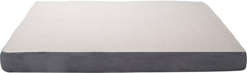 Show full view: FurHaven Faux Sheepskin & Suede Deluxe Orthopedic Cat & Dog Bed with Removable Cover, Gray, Jumbo slide 3 of 11