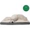 Show in main carousel: FurHaven Faux Sheepskin & Suede Deluxe Orthopedic Cat & Dog Bed with Removable Cover, Gray, Jumbo slide 4 of 11
