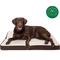 Show in main carousel: FurHaven Faux Sheepskin & Suede Deluxe Orthopedic Cat & Dog Bed with Removable Cover, Large, Espresso slide 4 of 11