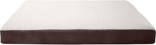 Show full view: FurHaven Faux Sheepskin & Suede Memory Foam Cat & Dog Bed with Removable Cover, Espresso, Jumbo Plus slide 3 of 10