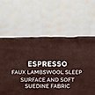 Show in main carousel: FurHaven Faux Sheepskin & Suede Memory Foam Cat & Dog Bed with Removable Cover, Espresso, Jumbo Plus slide 9 of 10