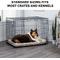 Show in main carousel: FurHaven Faux Wool Crate Bolster Cat & Dog Bed, Cream, Medium slide 6 of 9