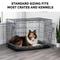 Show in main carousel: FurHaven Faux Wool Crate Bolster Cat & Dog Bed, Gray, Small slide 8 of 9
