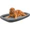 Show in main carousel: FurHaven Faux Wool Crate Bolster Cat & Dog Bed, Gray, X-Large slide 4 of 10