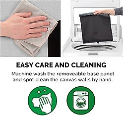 FurHaven House Footstool & Ottoman Dog & Cat Bed, Mist Gray, Large slide 2 of 9