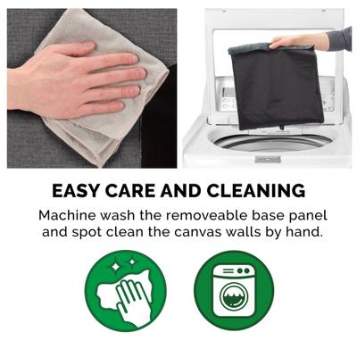 Show full view: FurHaven House Footstool & Ottoman Dog & Cat Bed, Stormy Gray, Small slide 9 of 11