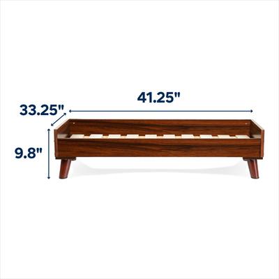 Show full view: FurHaven Jumbo Modern Dog & Cat Bed Frame, 40-in, Walnut Veneer slide 3 of 11