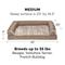 Show in main carousel: FurHaven Luxe Fur & Performance Linen Cooling Gel Top Sofa Cat & Dog Bed with Removable Cover, Woodsmoke, Medium slide 6 of 11