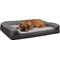 Show in main carousel: FurHaven Luxe Fur & Performance Linen Full Support Dog & Cat Bed, Charcoal, Jumbo Plus slide 4 of 10
