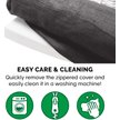 Show in main carousel: FurHaven Luxe Fur & Performance Linen Full Support Dog & Cat Bed, Charcoal, Jumbo Plus slide 9 of 10
