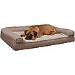 Show in main carousel: FurHaven Luxe Fur & Performance Linen Full Support Dog & Cat Bed, Woodsmoke, Jumbo Plus slide 4 of 10