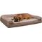 Show in main carousel: FurHaven Luxe Fur & Performance Linen Full Support Dog & Cat Bed, Woodsmoke, Jumbo Plus slide 5 of 11