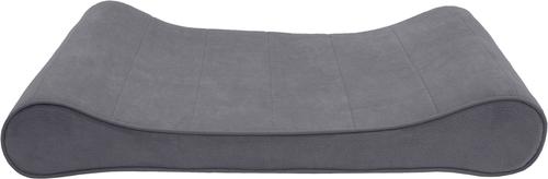 Show full view: FurHaven Microvelvet Luxe Lounger Orthopedic Cat & Dog Bed with Removable Cover, Gray, Large slide 5 of 11