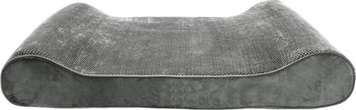 Show full view: FurHaven Minky Plush Luxe Lounger Orthopedic Cat & Dog Bed with Removable Cover, Gray, Giant slide 3 of 10