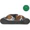 Show in main carousel: FurHaven Minky Plush Luxe Lounger Orthopedic Cat & Dog Bed with Removable Cover, Gray, Medium slide 5 of 11