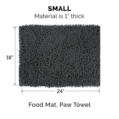 Show full view: FurHaven Muddy Paws Towel & Shammy Dog Mat, Gray, Small slide 2 of 11