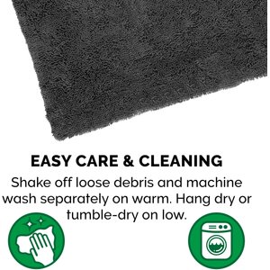 FurHaven Muddy Paws Towel & Shammy Dog Mat, Gray, Small