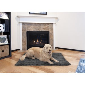 FurHaven Muddy Paws Towel & Shammy Dog Mat, Gray, X-Large