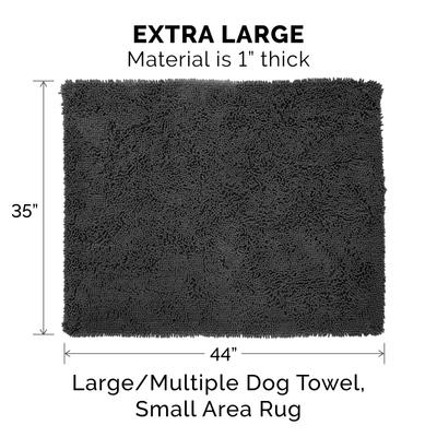 Show full view: FurHaven Muddy Paws Towel & Shammy Dog Mat, Gray, X-Large slide 3 of 12