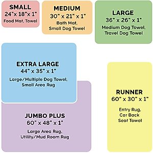 FurHaven Muddy Paws Towel & Shammy Dog Mat, Gray, X-Large