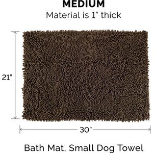 FurHaven Muddy Paws Towel & Shammy Dog Mat, Mud, Medium