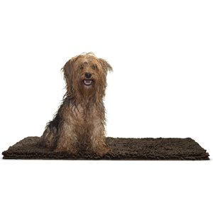 FurHaven Muddy Paws Towel & Shammy Dog Mat, Mud, Medium