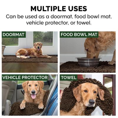 Show full view: FurHaven Muddy Paws Towel & Shammy Dog Mat, Mud, Runner slide 9 of 12