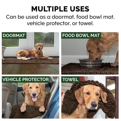 Show full view: FurHaven Muddy Paws Towel & Shammy Dog Mat, Mud, Small slide 7 of 12