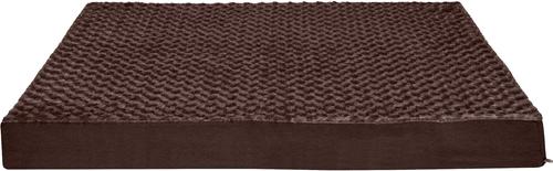 Show full view: FurHaven NAP Ultra Plush Full Support Deluxe Dog & Cat Bed, Chocolate, Jumbo slide 3 of 11