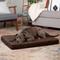 Show in main carousel: FurHaven NAP Ultra Plush Full Support Deluxe Dog & Cat Bed, Chocolate, Large slide 1 of 11