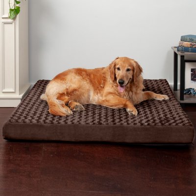 FurHaven FurHaven NAP Ultra Plush Orthopedic Deluxe Cat & Dog Bed with Removable Cover, Chocolate, Jumbo