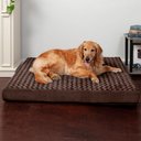 FurHaven NAP Ultra Plush Orthopedic Deluxe Cat & Dog Bed with Removable Cover, Chocolate, Jumbo