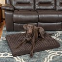 FurHaven NAP Ultra Plush Orthopedic Deluxe Cat & Dog Bed with Removable Cover, Chocolate, Large