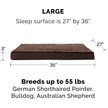 Show in main carousel: FurHaven NAP Ultra Plush Orthopedic Deluxe Cat & Dog Bed with Removable Cover, Chocolate, Large slide 3 of 12