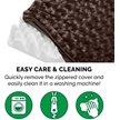 Show in main carousel: FurHaven NAP Ultra Plush Orthopedic Deluxe Cat & Dog Bed with Removable Cover, Chocolate, Large slide 8 of 12